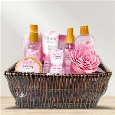 Set regalo per il bagno al gusto di ciliegia